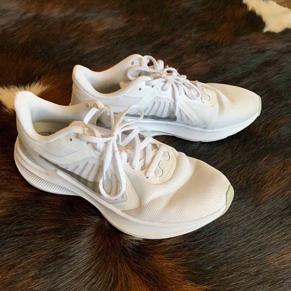 White Nike Running Shoes